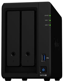 Synology DiskStation DS723+ à 2 Baies (sans Disque) Noir
