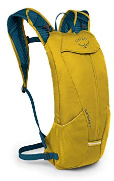 Osprey Katari 7L Herren Fahrradrucksack mit Hydraulikspeicher, Primavera Yellow