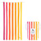 Dock & Bay Strandhandtuch - Schnell trocknende Mikrofaser, ohne Sand - Kompakt, Leicht - 100% recycelt - Inklusive Beutel - Summer - Peach Sunrise, Extra Large (200x90cm, 78x35)