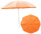 botle Parasol de jardin en tissu TNT non tissé/acier - Couleur : orange - D 180 cm H 190 cm - Plage touristique - Facile à plier - Fonction de freinage - Moderne et fonctionnel, Orange, D 180 cm