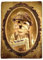 KUSTOM ART Magnet (Magnet) Serie Aristokratische Tiere (Hund mit Zeitung) im Vintage-Stil für Kühlschrank/Garage/Bar, Druck auf Holz 10 x 6 cm