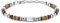 LOLIAS Tigerauge Perlenarmband Damen Edelstein Armbänder Herren Silber Edelstahl Perlenarmbänder Beste Freundin Damen Geschenke Schmuck Armband Silber 4MM
