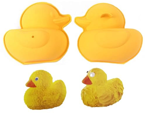 magpross 7 inch Silicone 3-D Duck Cake Baking Pans Bake Mold Yellow