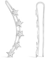 ARS-ARGENTI Climber Ohrringe Damen Mädchen Sterling Silber 925 Gold 18K - hypoallergen
