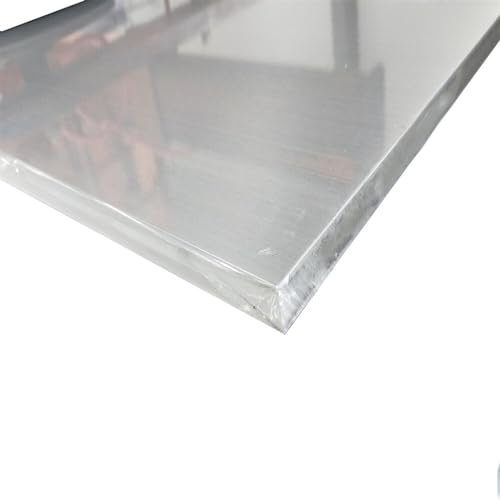 aluminio metal Hoja de aluminio 100 mm x 200 mm 200 mm x 200 mm 300 mm x 300 mm Espesor 5 mm 6 mm 8 mm Placa de aluminio plegable decorativo(Size:200x200x8mm 1pcs)