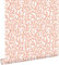 papier peint corail rose terracotta et blanc 50 x 900 cm - ESTAhome