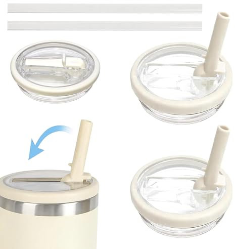 Tapa de Repuesto Sin Fugas para Vasos Stanley - Accesorios Reutilizables Compatibles con Stanley Cup