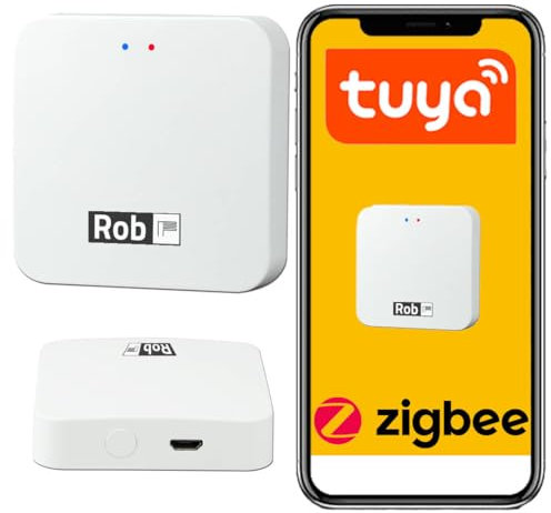 ROB ZigBee 3.0 Hub, WiFi e Bluetooth Gateway Dual Modus, Ponte Intelligente per Smart Home, Controllo vocale tramite Alexa, Google Home