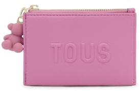 TOUS Brenda T Geldbörse, Kartenhalter, Dunkelrosa, Rosa, Geldbörse