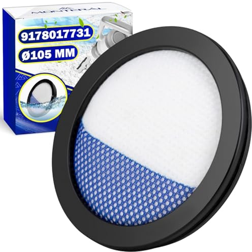Akku Staubsauger Filter Ø 105 mm mit Originalcode 9178017731 für Grundig für Beko für Blomberg C00893989 für Whirlpool für Bauknecht für Indesit für Philips für Ariston - MONTERAL