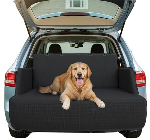 HNCY Protector Maletero Coche Perros, Funda Maletero Coche Universal con Protección Lateral y de Parachoques,165x104CM, Impermeable, Antideslizante, Regalos Originales para Hombre Papá