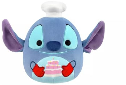 Squishmallows Original 8-Inch Disney Chef Stitch with Cake Plush