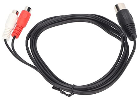 Keenso Flexible 8 -pin -din à 2 Câbles pour Stable, adapté à Différents équipements Sonores (1,5 m / 4,9 pieds)