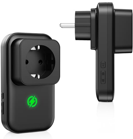 Besimlive Stromausfall Alarm Stromausfallalarm melder mit LED Anzeige, 0-110db Stromausfallmelder bei Stromausfall im (Black-1 Pack)