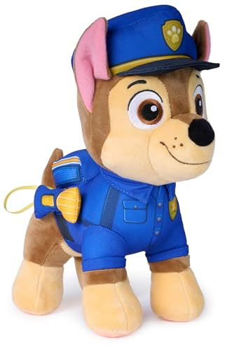 Paw Patrol: Search and Rescue Chase, Plush Toy with Flashlight Accessory, Preschool Toys, Kids Toys for Boys & Girls, Ages 3 and Up, 25.4 cm