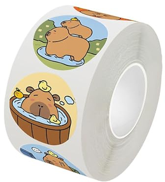 500pcs Animal Dekorative Aufkleber Für Wasserflaschen Scrapbooking Journal Foto Album Telefon Hülle Laptop Kid Belohnung Aufkleber Capybara Themed Planer Accessoires