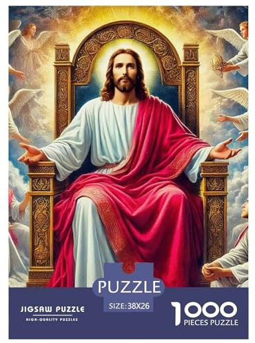 Jesus - Religion Puzzle 1000 Teile Farbenfrohes Puzzle Für Erwachsene Und Kinder Puzzles Für Erwachsene Lernspiel Erwachsenenpuzzle Ab 14 Jahren38x26cm/1000pcs