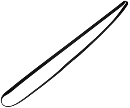 TEHAUX Phonographenriemen für Plattenspieler Gummiriemen Schwarz Elastischer Gürtel Ersatz Zubehör Umfang 49cm Einfach zu Montieren