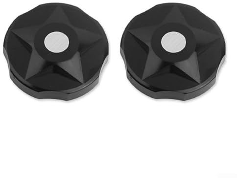 Pumixiy Mountainbike Vorderradgabelabdeckung, Federungskappe für AV-Ventil, kompatibel mit Fox, für und für Fahrradgabeln – Konstruktion aus Aluminiumlegierung (schwarz)