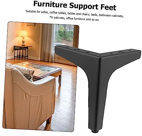 NOLITOY Pied de Meuble Métal Électrique 4 Pcs Ce Pieds de Soutien Robustes 17 Mm Épaisseur Usage Intérieur Salon Chambre Ensemble 4 Pièces pour Canapé Meuble