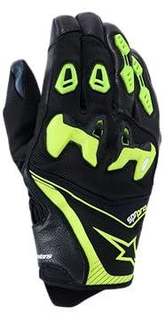 Alpinestars SP-R Pro Sporthandschuh kurz schwarz/Fluo gelb XL | CE-Protektoren