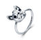 Presentski 925 Sterling Silber Hund Tier Ring Geschenk für Freund den Alltag