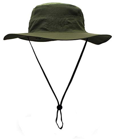 Croch Sonnenhut für Herren und Damen UV Schutz Atmungsaktiv Anglerhut zum Wandern Camping Reisen Angeln 60cm