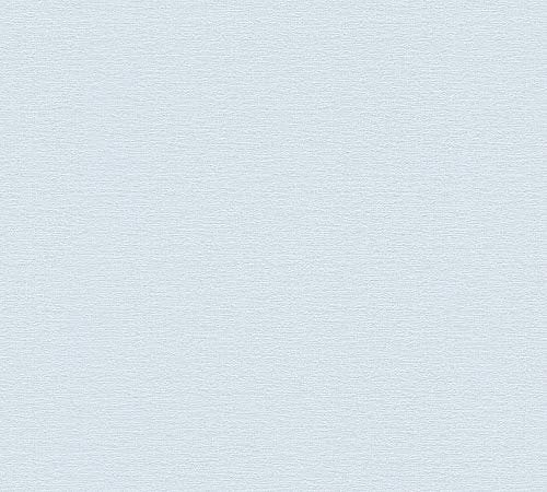 A.S. Création Vliestapete Greenery Tapete Uni 10,05 m x 0,53 m blau Made in Germany 367135 36713-5