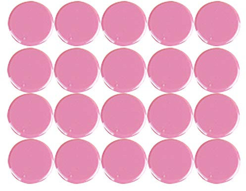 Kühlschrankmagnete, Whiteboards, Pinnwand, Planung, Magnetknopf, rund, Kunststoff, 30 mm, Rosa, 20 Stück
