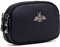 Porte-Monnaie en Cuir véritable pour Femme - Double Zipper Bee Change Pouch Wallet Card Holder Porte-Monnaie Mini Simple Cute Coin Pocket utile pour Les Femmes, Noir, L