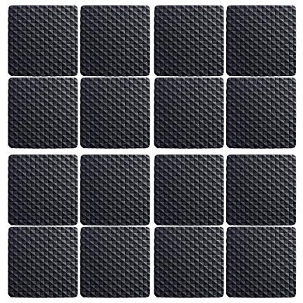 Premium Furniture Pads,Thick Non-Slip Pad Foot Cover Self-Furniture Gripper - Stops Slide - Adhesive Pads – Protectors (Square 40mm 16PCS)