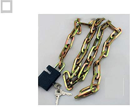 Lock Anti-pry Iron Chain Lock Tricycle Bicycle Motorcycle Lock Battery car Chain Padlock-1.1 Meters