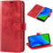Mulbess Ledertasche für Huawei P Smart 2020 Hülle Klappbar, Handy-Hülle mit Magnetverschluss Schutz Case, Kartenhalterung, Vintage Wein Rot