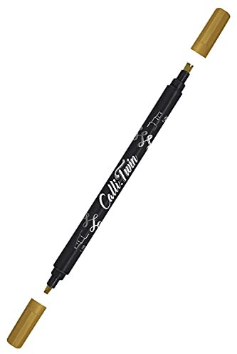 ONLINE Calli.Twin Pen mit Double-Tip, Doppelkontur- und Kalligraphie-Spitze, Handlettering Brush-Pens in verschiedenen Farben, bunte Bullet-Journal Stifte für Kalligrafie, Aquarell, Farbe: Maple