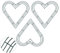 Mienocol 3Pack 12Inch Green Christmas Wire Wreath Frame Heart Metal Wreath Frame Making Wire Wreath Form Flower Wreath Frames for DIY Floral Crafts Xmas New Year Door/Wall Decor Wreath Supplies…