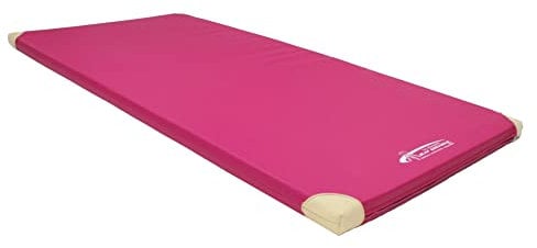 Grevinga® Sonderedition Turnmatte in PINK, GRAU, SCHWARZ oder GRÜN | 200 x 100 x 6 cm | verschiedene Ausführungen (RG 120, Pink mit Lederecken)