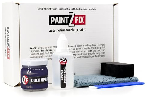 PAINT2FIX LA4B Vibrant Violet (Vibrant Violent) Kit de peinture de retouche et de réparation des rayures pour Volkswagen
