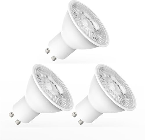 Yiahin GU10 LED Lampe 5W Ersetzt 50W, Nicht Dimmbar Reflektor, Kaltweißes Licht (6000K), 230V Flimmerfrei Strahler, 120° Abstrahlwinkel, 450 Lumen, 3er Pack