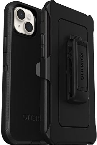 OtterBox Defender Hülle für iPhone 14 Plus, stoßfest, sturzsicher, Ultra-robust, schützende Hülle, 4X getestet nach Militärstandard, Schwarz,