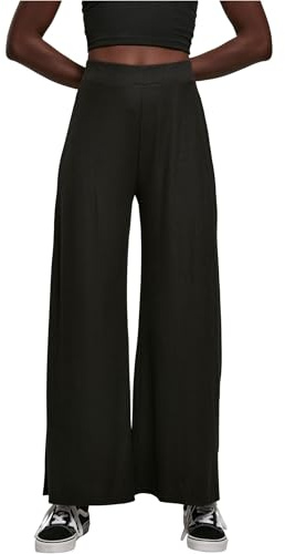 Urban Classics Damen Ladies Rib Jersey Wide Leg Pants