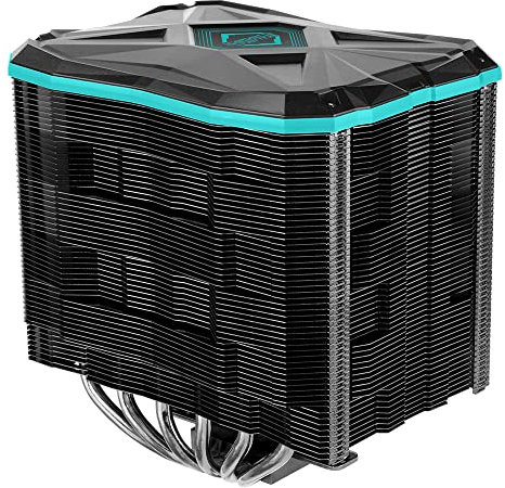 IceSLEET Iceberg Thermal G6 Stealth Black-Nickel Plated 6 Direct Touch Heatpipe, with Ultra Silent 140mm Fan Premium Hybrid CPU Cooler LGA 1700 & AM5 Compatible