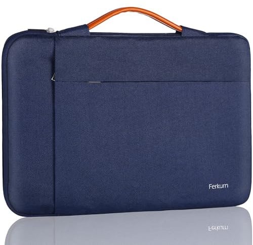 Ferkurn Laptop Chromebook Case Sleeve Cover Compatible with Macbook Air/Pro, iPad, Surface Pro, Acer, HP, ASUS Vivobook, Samsung, Waterproof Slim Carrying Computer Bag 11-11.6 inch, Blue