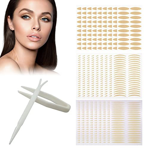 SEGMINISMART Schlupflid Tapes, Unsichtbare Doppelte Augenlid Tapes, Augenlid Lifting ohne OP, 24h Halt, Wasserdicht, 1080 Stück
