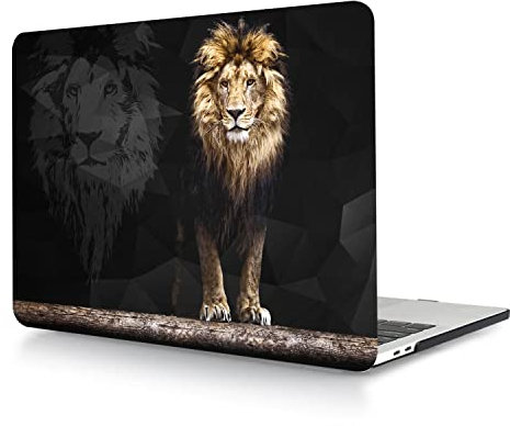 Hülle Kompatibel mit MacBook Pro 14 Zoll 2021/2023 Freisetzung A2442 A2779 M1/M2 Chip mit Touch ID, Plastik Schützend Hartschale Snap Case für MacBook Pro 14 Zoll, Löwe
