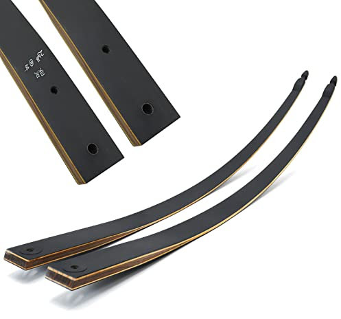 OUBOTER Black Hunter Longbow Limbs Replacement 20lb 25lb 30lb 35lb 40lb 45lb 50lb 55lb 60lb Archery Takedown Longbow Hunting (35)