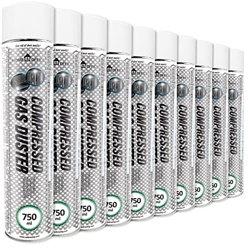 Druckluftspray 10x AABCOOLING Home&Office Gas Duster 750ml K2, Druckluftreiniger, Luftspray PC Rainingung, Reinigungspray, Reinigung, Kamera, Foto, Elektronik, Duster Spray