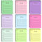 9 Packung To Do Liste Haftnotizen, 7.6 x 8.9 cm Selbstklebend Notizzettel Liniendesign, Klebezettel Tagesliste Notizblock für Büro Zuhause Schule,sticky notes notepads (9 Farben, Ca.450 Blätter).