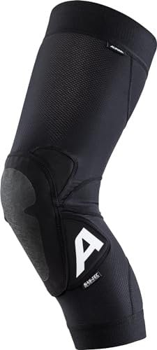 ALPINA Flow PAD Knee - Leichte, stabile & waschbare Knieprotektoren inkl. Mudguard für Dein Fahrrad als Packaging, Black, L/XL