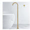 WRJAHCG Badewannenarmatur Badewanne Standarmatur Freistehende Messing Wannenarmatur Standarmatur Bodenstehende Wannenarmatur Einzelgriff,Brushed Gold,A