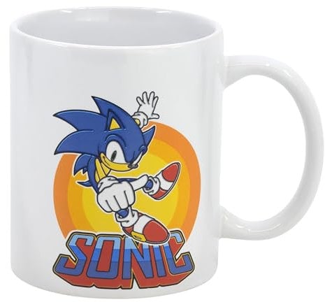 TAZA CERAMICA 325 ML EN CAJA REGALO SONIC JAPAN YA